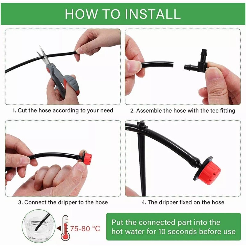 WP Sistema De Riego Por Goteo Con Temporizador Automático 30m