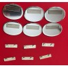 Cawley Company Magnetic Oval Name Badge Blanks with Pin –
