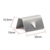 Stainless Steel Car Wind Deflector Buckle - Windproof Rainproof Deflector