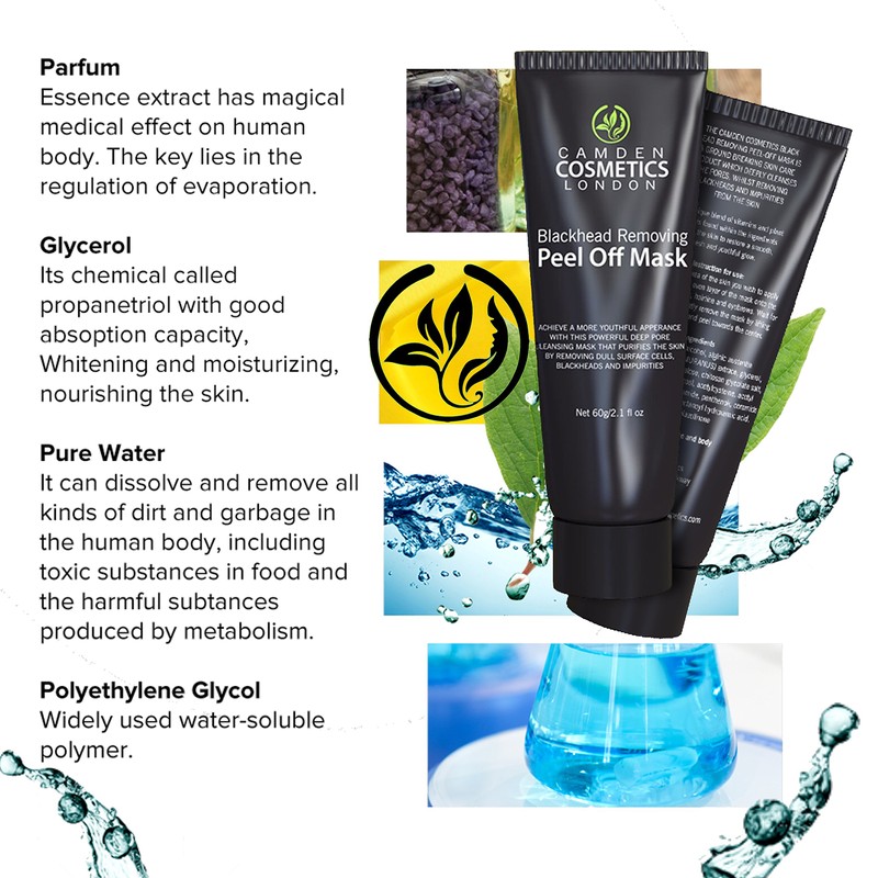 CAMDEN COSMETICS Blackhead Peel off Face Mask For Men &