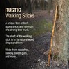 Brazos Rustic Wood Walking Stick, Hardwood, Traditional Style Handle, for