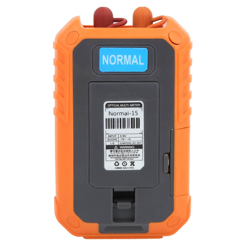 Optical Power Meter Mini Fiber Light Attenuation Tester Red‑Light All‑in‑One