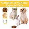 Pack of 2 Flat Stainless Steel Cat Bowls, 14 cm