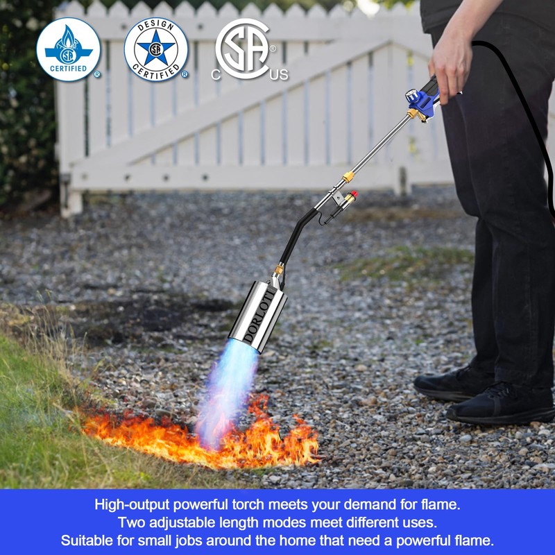 Propane Torch Weed Burner Kit, Blow Torch High Output with
