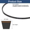 sourcing map 3L350 Classic Wrapped Rubber V-Belt, 35"(889mm) Outside Circumference,