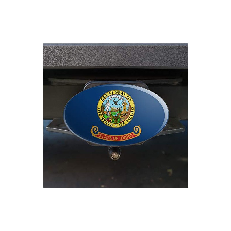 GRAPHICS & MORE Idaho State Flag Oval Tow Trailer Hitch