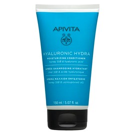 Apivita acondicionador hidratante Hyaluronic Hydra 150ml - Con ácido hialurónico, aloe y miel - Hidratación profunda del cabello, control del encrespamiento, prevención de rotura del cabello y puntas abiertas.