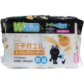 [Bulk Purchase] Elleair Michigael Toilet Cleaner Refill, 20 Sheets x 2 Sets
