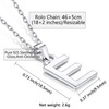 SILVERCUTE Initial E Name Necklace For Girls Womens Sterling Silver