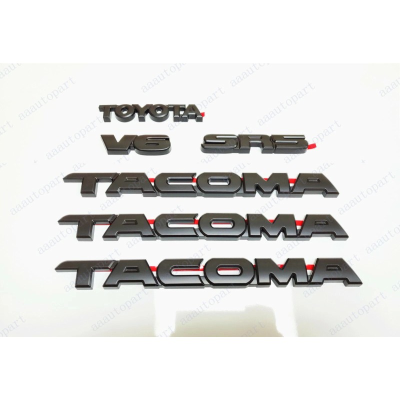 Tacoma 6PC Overlay Kits Matte Black Fit 2005-2015 Toyota Tacoma