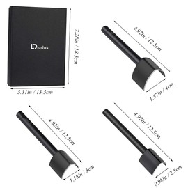 Diudus 3 Sizes Leather Corner Punch 0.98/1.18/1.57 Inch V-Shaped Leather Punch, Leather Belt Punch Cutter English Point End Punch Leather Working Cutting Tools (25mm, 30mm, 40mm)