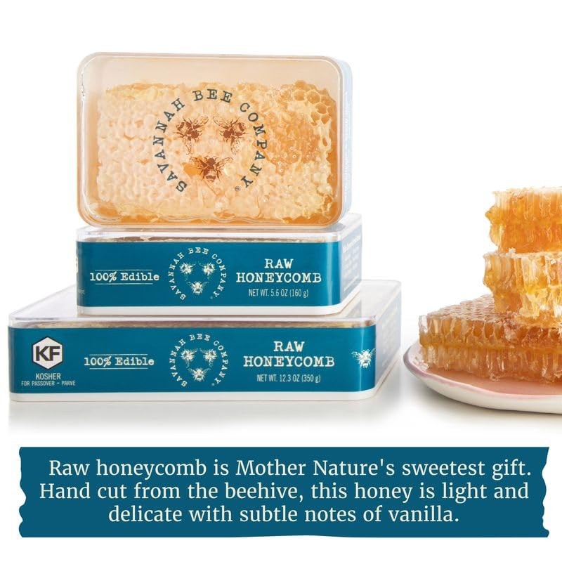 Savannah Bee Company Pure Raw Acacia Honeycomb - All Natural,