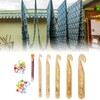 5Pcs Huge Crochet Hook Ergonomic Smoothing Plastic Assorted Size Huge