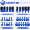 Datanly 35 Pieces Air Hose Fittings 1/4" NPT Aluminum Coupler