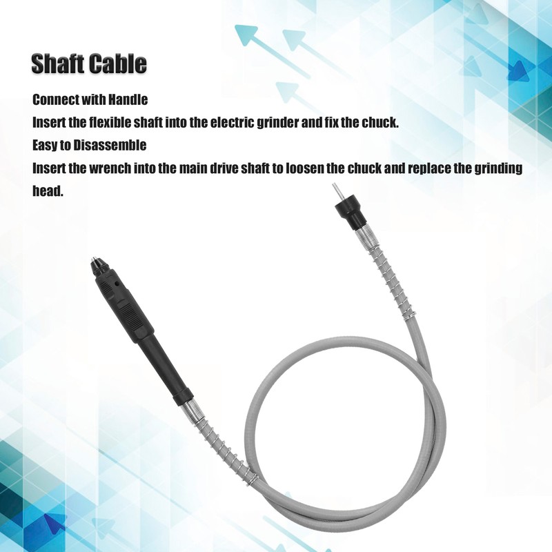 Flexible Shaft Adapter Drill Extension Grinder Cable with 0.3‑3mm Chuck