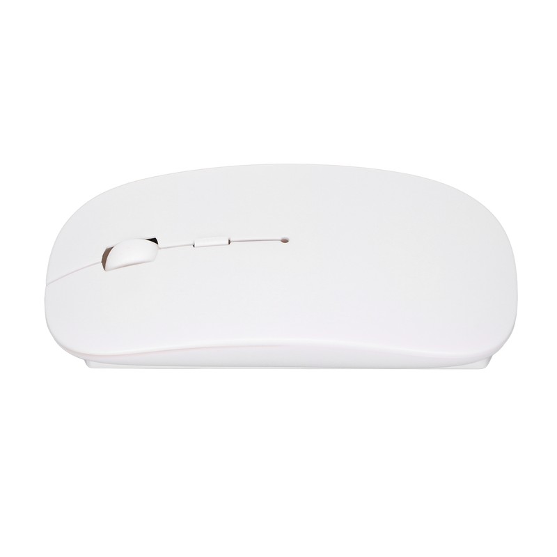 Wireless Mouse 2.4G Dual Mode 1200DPI Sensitive Slim White Laptop