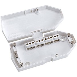 Hager 3 X Downlighter Junction Box, White, Plastic, Modern, Recessed