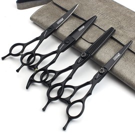 5/5.5/6 Professional Barber Set, with sharp blades that are easy to trim, suitable for hairdressers and hair salons (6-inch -4pc)