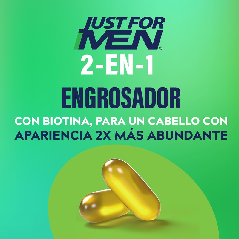 Just For Men Shampoo y Acondicionador 2 en 1 Engrosador