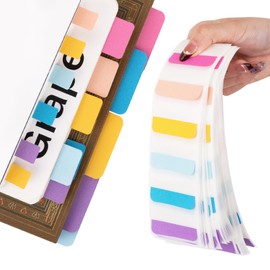 Avecmoi Kleberegisterkarten, 420 Stück Registeraufkleber, 3 Verschiedenen Größen Colored Page Markers Tabs, Haftstreifen Index Tabs für Büro, Dokumente, Bücher, Kalender Buch