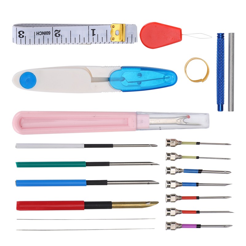 Professional Punch Needle Knitting Embroidery Pen Set for Sewing Felting