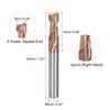 sourcing map 2pcs 6mm Dia 6mm Shank Square Nose End