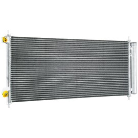 Korelox 73783 A/C Condenser Compatible with 2009-2014 Honda Fit with Receiver Drier 1.5L L4 Gas 80110TK6A01, HO303015, Aluminium AC Condenser