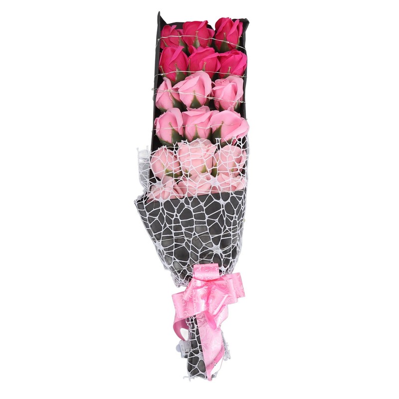 LED Artificial Rose Flowers Fake Roses Bouquet Light Up Forever