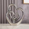Double Heart Ornament,Double Heart Ceramic Statue,Home Decoration sculpture,Creative Home Modern