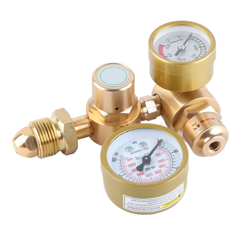 Gas Welding Regulator Argon CO2 Gauge TIG MIG Flowmeter 4500psi