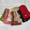 Children's Solid Wool Fedora Hat for Girls - Winter Balaclava Style, One Size 3-10 Years Pink 3ea