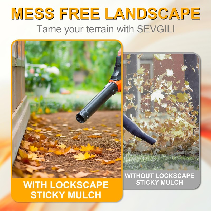 Rock Glue for Landscaping with Sprayer, Ready-to-Use 1Gallon Mulch Glue