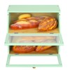 HOMEKOKO Double Layer Large Bread Box for Kitchen Counter, Wooden