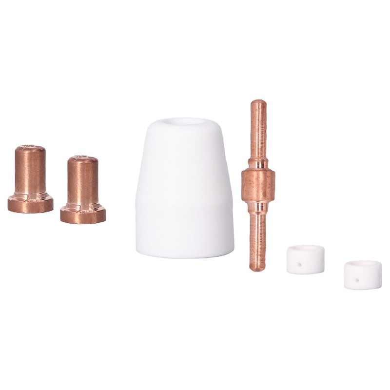 110 Pcs Plasma Torch Accessory Set Porcelain Nozzle Cups Extended
