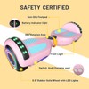 SIMATE Hoverboard, Bluetooth All Terrain Hover Boards with LED Lights