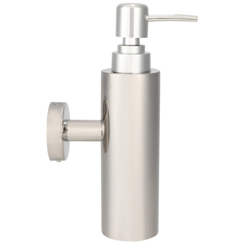 Wall Mounted Home Bathroom Stainless Steel Round Manual Hand Liquid