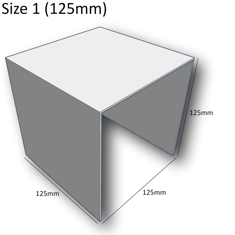 EPOSGEAR Nesting Plinths Acrylic Plastic Retail Riser Tiered Counter Display