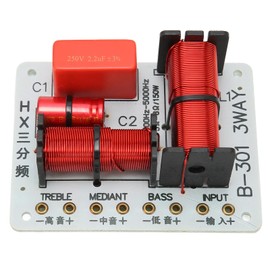 DAUZ Crossover 3 Way 150W Speaker Frequency Splitter for DIY Speaker