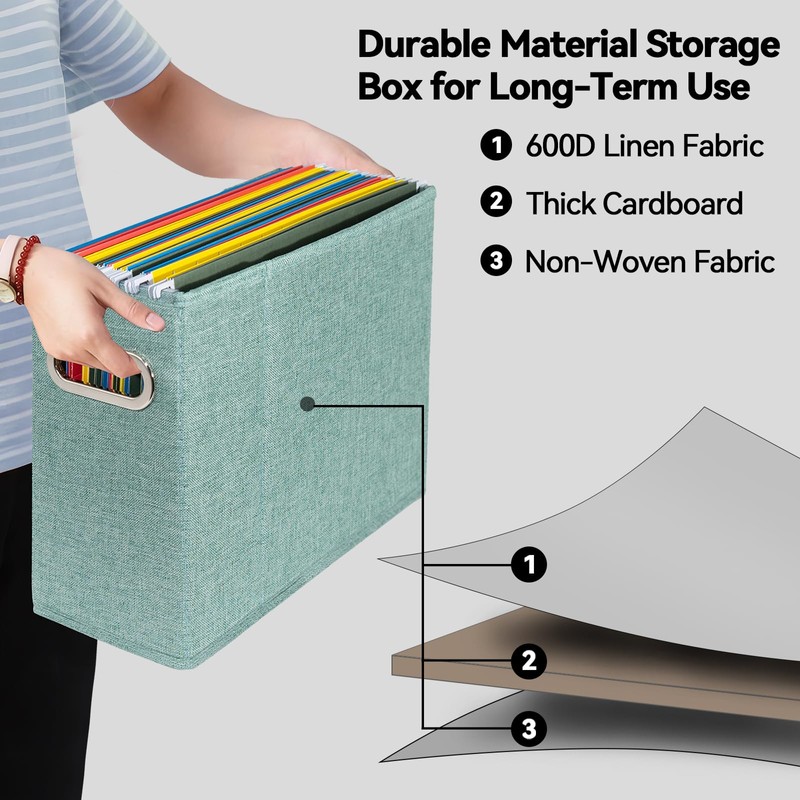 ComfortKeeper 4 Packs Letter Size File Organizer, File Folders Organizer,