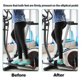 Daiilg 6pcs Adjustable Pedal Straps for Ellipse Leg Exerciser Machine, Feet Pedal Strap Under The Desk Leg Training Exerciser