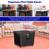 Topcover Fire Pit Cover - Waterproof 600D Square Fire Table