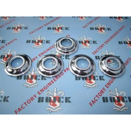 CARS 1942-1951 Buick 4-Door Handle Window & Vent Crank Handle Chrome Trim Escutcheons