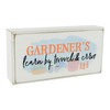 LEARN BY TROWEL AND ERROR GARDNERS GIFT IDEA WOODEN BLOCK