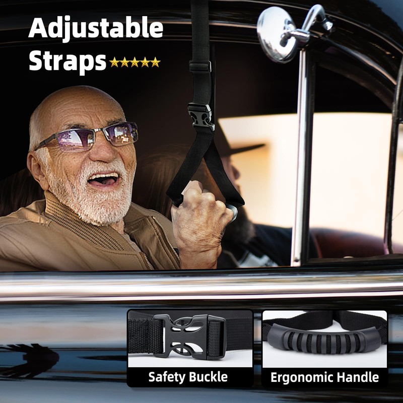 Vexellence Car Door Handle for Elderly, Mobility Car Assist Transfer