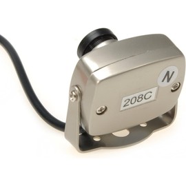 Hengkaising 208C Mini Wired Nanny Analog Night Vision Digital Security Audio Video Surveillance CCTV Camera with CMOS 3.6mm Color Lens 6LED PAL/NTSC