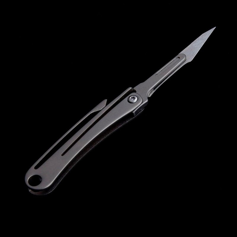 ILEAF Titanium Alloy Daily Mini Pocket Utility Knife with 10