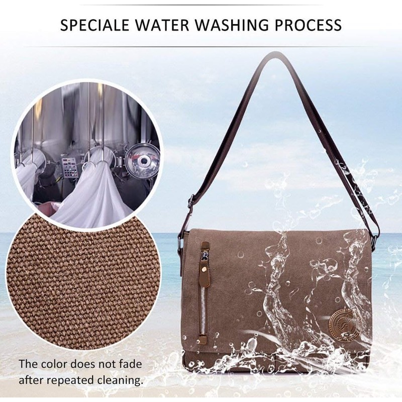 Unisex Messenger Bag Casual Canvas Bag Shoulder Sling Bag Satchel