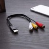 Luventg USB to 3RCA Cable, USB A 2.0 Male to