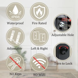 NEWBANG Smart Electronic Door Lockset with Keypad for Single Door,Keyless Electronic Front Door Handleset with Adjustable Hole Postion.