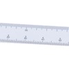 Entatial 20cm Fan Shaped Folding Multiscale Measuring Ruler Black Plastic